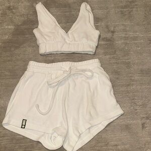 Daily Drills White Terry Cloth  Set